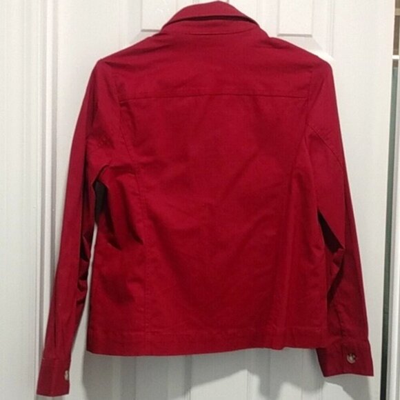 Like New, Apple Seed's Red Denim Button Up Jacket - Picture 2 of 10